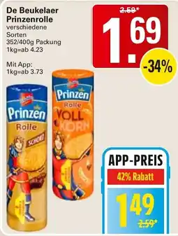 WEZ De Beukelaer Prinzenrolle Angebot
