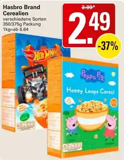 WEZ Hasbro Brand Cerealien Angebot