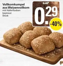 WEZ Vollkornkumpel aus Weizenvollkorn mit Haferflocken bestreut Angebot