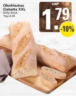 WEZ Ofenfrisches Ciabatta XXL Angebot