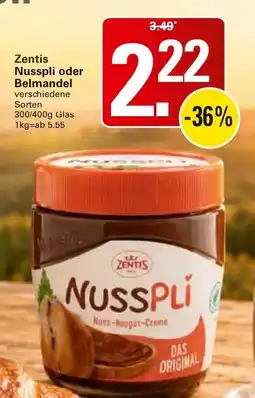 WEZ Zentis Nusspli Angebot
