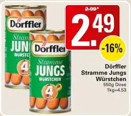 WEZ Dörffler Stramme Jungs Würstchen Angebot