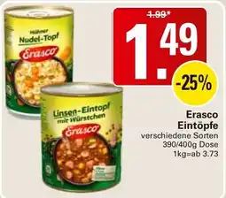 WEZ Erasco Eintöpfe Angebot