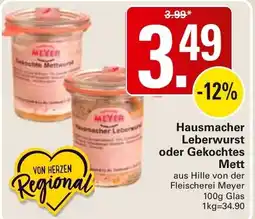 WEZ Hausmacher Leberwurst oder Gekochtes Mett Angebot