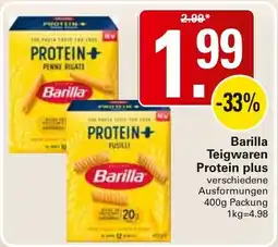 WEZ Barilla Teigwaren plus Protein plus Angebot