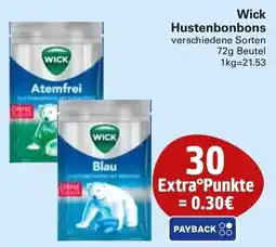 WEZ Wick Hustenbonbons Angebot