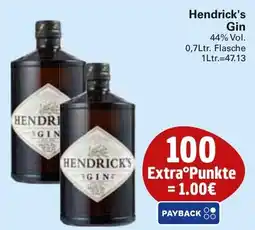 WEZ Hendrick's Gin Angebot