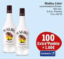 WEZ Malibu Likör Angebot