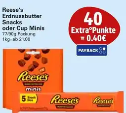 WEZ Reese's Erdnussbutter Snacks oder Cup Minis Angebot
