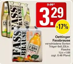 WEZ Oettinger Fassbrause Angebot