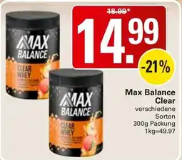 WEZ Max Balance Clear Angebot