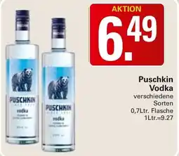 WEZ Puschkin Vodka Angebot