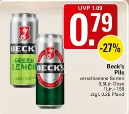 WEZ Beck's Pils Angebot