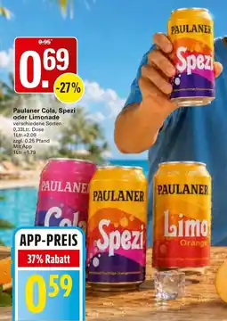 WEZ Paulaner Spezi Angebot