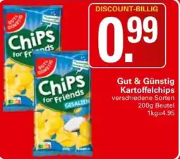 WEZ Gut & Günstig Kartoffelchips Angebot