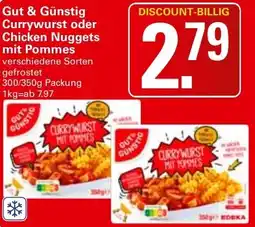 WEZ Currywurst mit Pommes Angebot