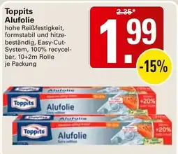WEZ Toppits Alufolie Angebot