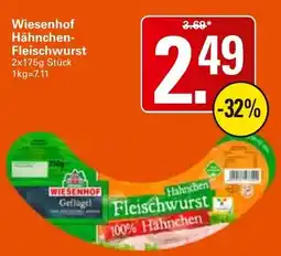 WEZ WiesenHof Hähnchen-Fleischwurst Angebot