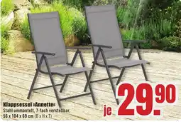 B1 Discount Baumarkt Klappsessel »Annette« Angebot