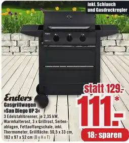 B1 Discount Baumarkt Enders Gasgrillwagen »San Diego UP 3« Angebot