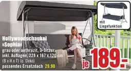 B1 Discount Baumarkt Hollywoodschaukel »Sophia« Angebot