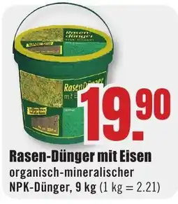 B1 Discount Baumarkt Rasen-Dünger mit Eisen Angebot