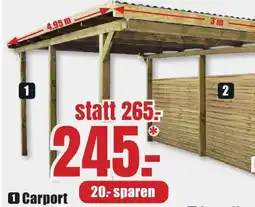 B1 Discount Baumarkt Carport Angebot