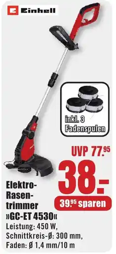 B1 Discount Baumarkt Einhell Elektro-Rasentrimmer »GC-ET 4530« Angebot