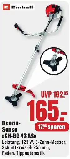 B1 Discount Baumarkt Einhell Benzin-Sense »GH-BC 43 AS« Angebot