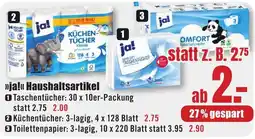 B1 Discount Baumarkt ja! Taschentücher Angebot