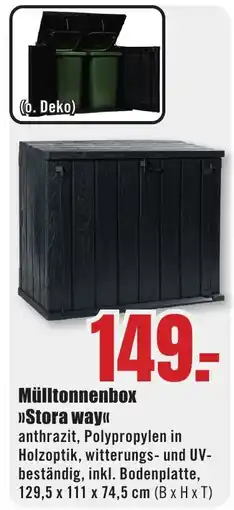 B1 Discount Baumarkt Mülltonnenbox »Stora way« Angebot