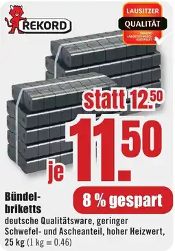 B1 Discount Baumarkt Bündel-briketts Angebot
