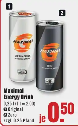 B1 Discount Baumarkt Maximal Energy Drink Angebot