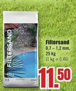 B1 Discount Baumarkt Filtersand Angebot
