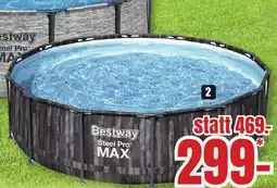 B1 Discount Baumarkt Bestway Pool-Set Steel Pro Max Frame Angebot