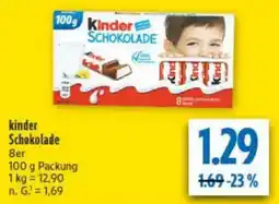 diska Kinder Schokolade Angebot