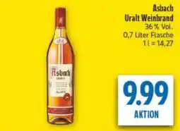 diska Asbach Uralt Weinbrand Angebot