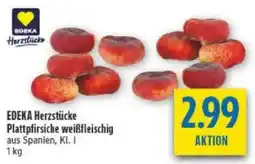 diska EDEKA Herzstücke Plattpfirsiche weißfleischig Angebot