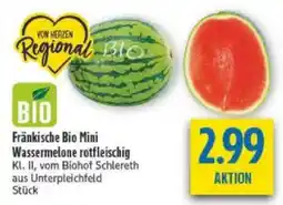 diska Fränkische Bio Mini Wassermelone rotfleischig Angebot