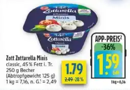 diska Zott Zottarella Minis classic Angebot