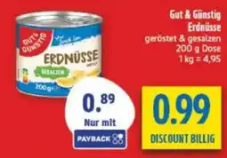diska Gut & Günstig Erdnüsse Angebot