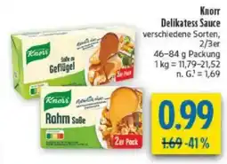 diska Knorr Delikatess Sauce Angebot