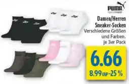 diska PUMA Damen/Herren Sneaker-Socken Angebot