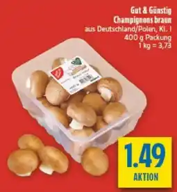 diska Gut & Günstig Champignons braun Angebot