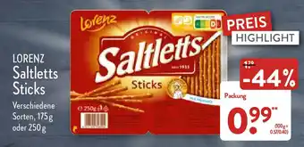 Aldi Nord Lorenz Saltletts Sticks 175g oder 250g Angebot