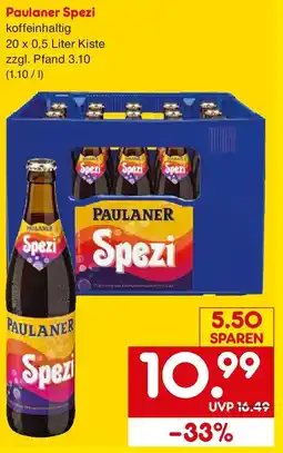 Netto Getränke Discount Paulaner Spezi Angebot