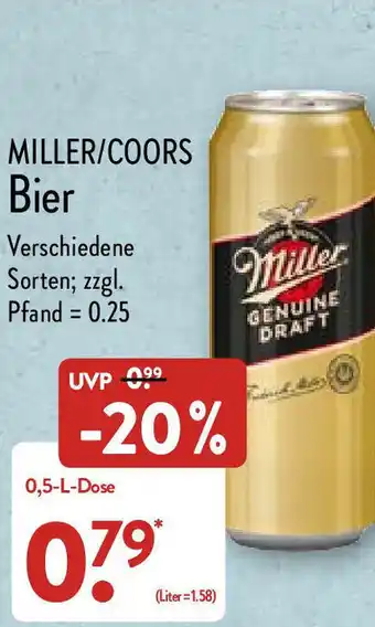 Aldi Nord MIller Bier 0.5-l-Dose Angebot