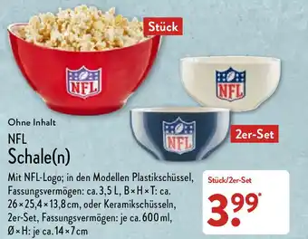 Aldi Nord NFL Schale (n) 2er Set Angebot