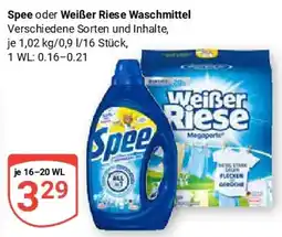 Globus Spee oder Weißer Riese Waschmittel Angebot