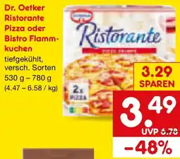 Netto Marken-Discount Dr. Oetker Ristorante Pizza oder Bistro Flammkuchen Angebot